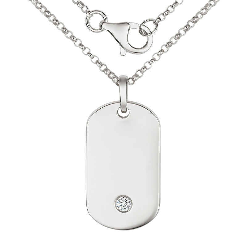 Round Diamond Tag Pendant - Kindspark