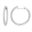 Classic Round Diamond Hoop Earrings - Kindspark