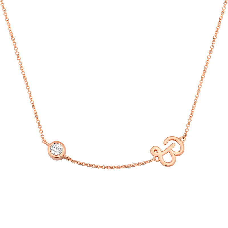 Initial Necklace-B