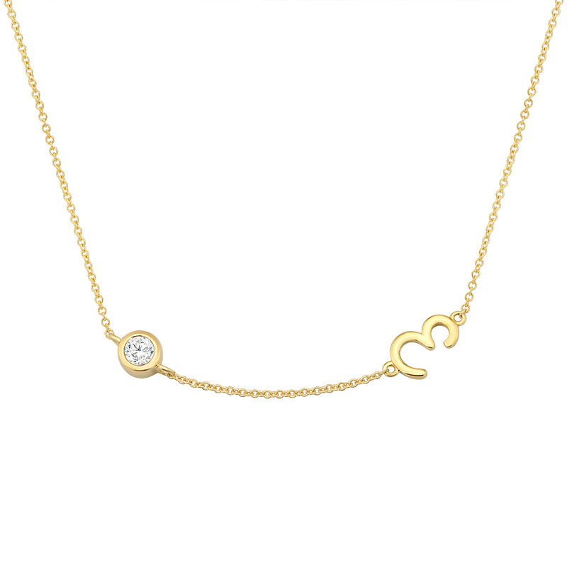 Initial Necklace-E