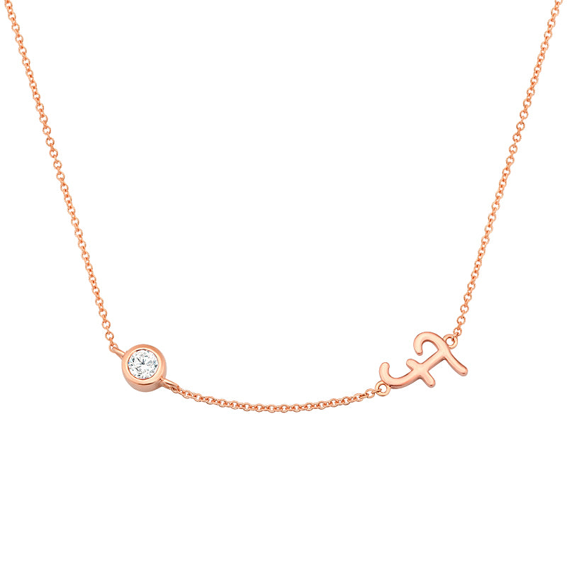 Initial Necklace-F