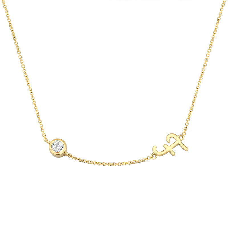 Initial Necklace-F