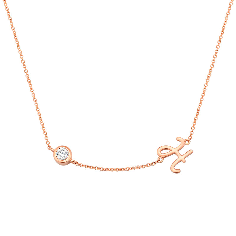 Initial Necklace-H