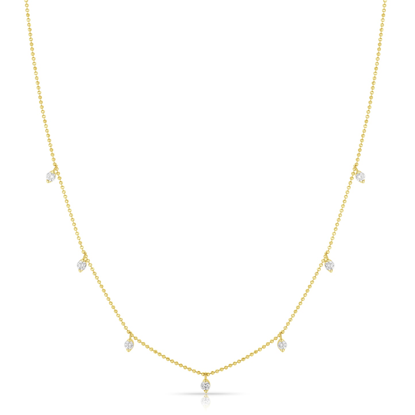 Round Diamond Chain Necklace - Kindspark
