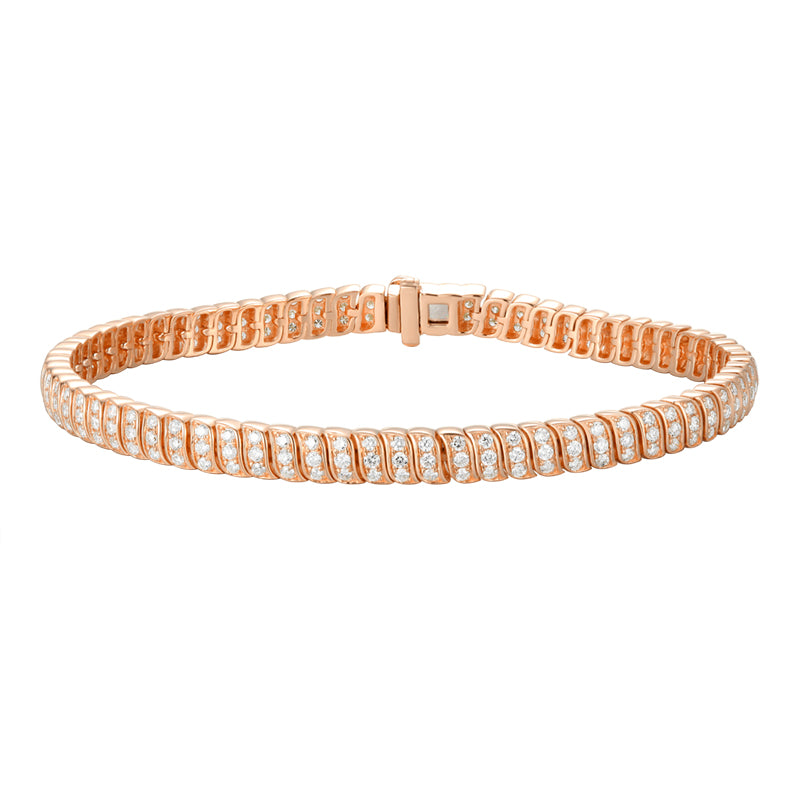 Pave Cuban Chain Bracelet