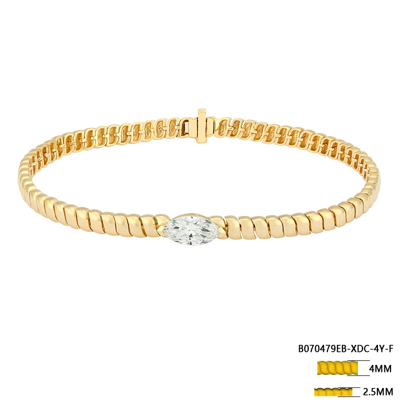 Marquise Diamond Link Bracelet - Kindspark