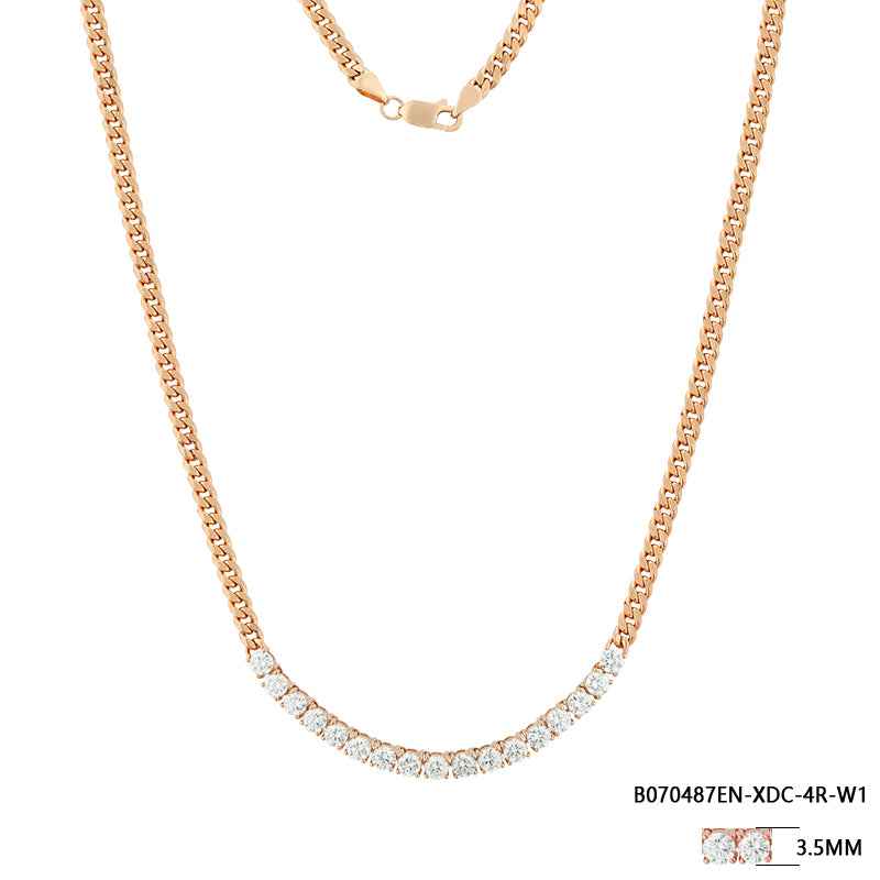 Elegant Diamond Link Necklace - A Timeless Luxury Accessory