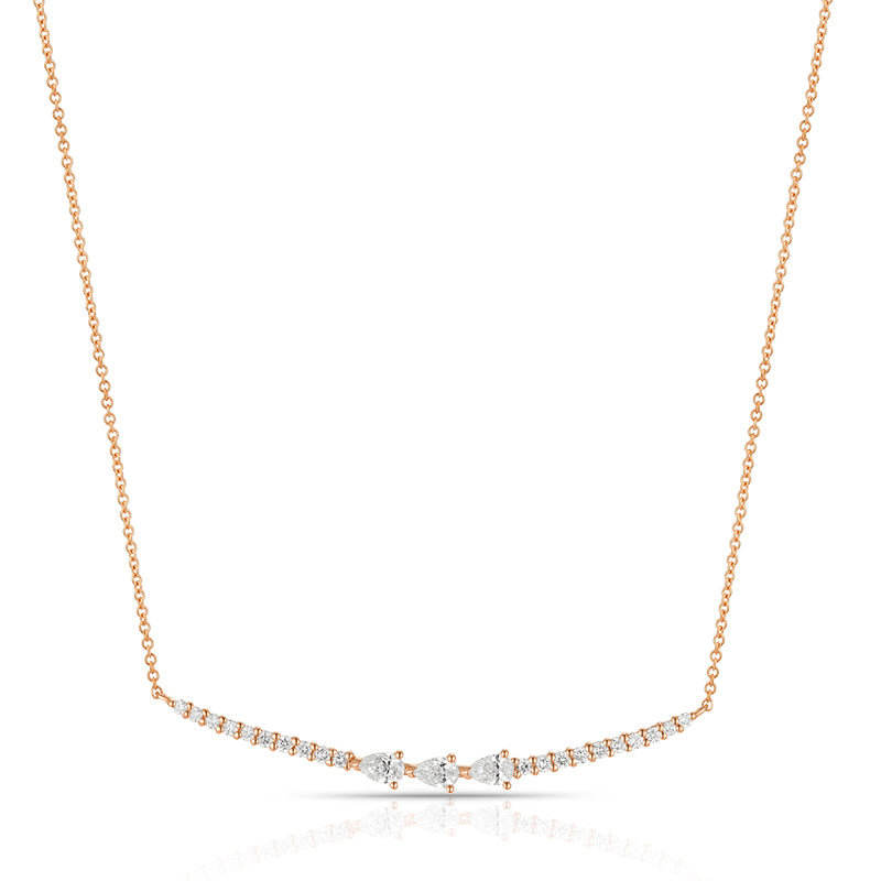 Pear Diamond Collar Necklace - Kindspark