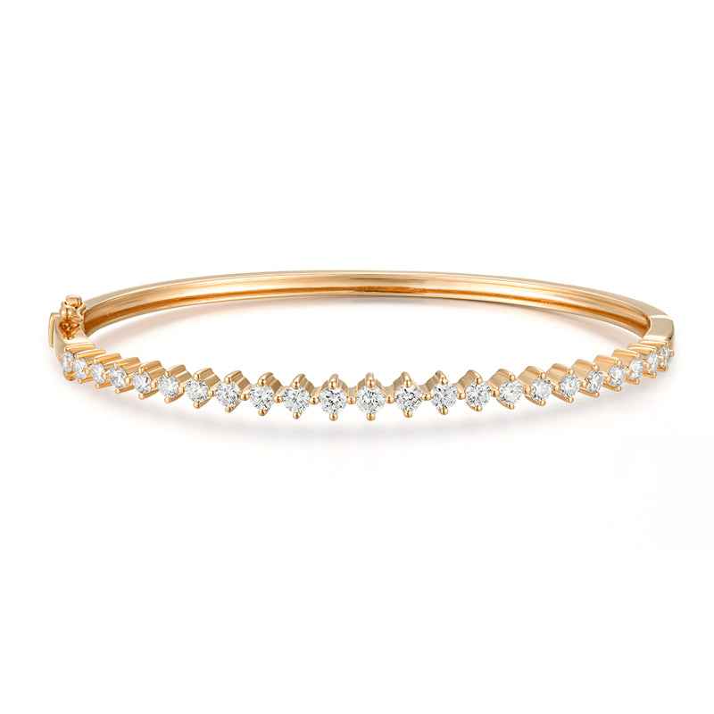 Round Diamond Bangle
