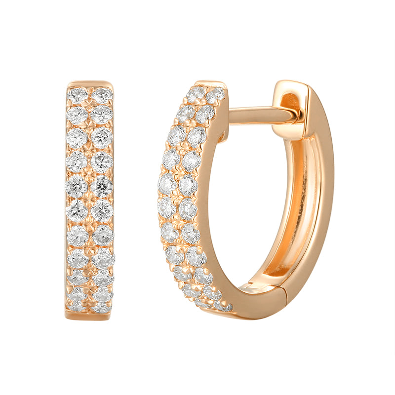 Diamond Hoop Earrings