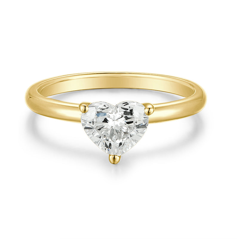 Heart Shape Diamond Engagement Ring (1 Carat) - Kindspark