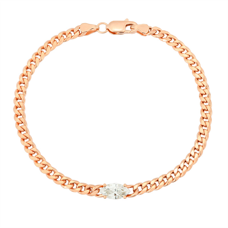 Snake Chain Bracelet - Marquise