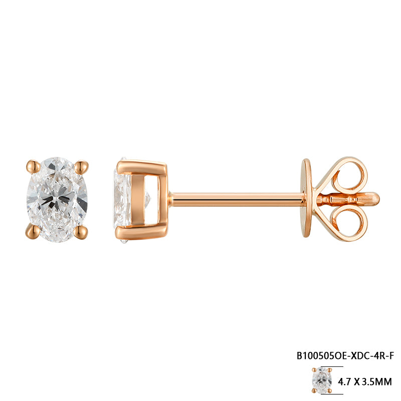 Classic Oval Ear Studs - Kindspark