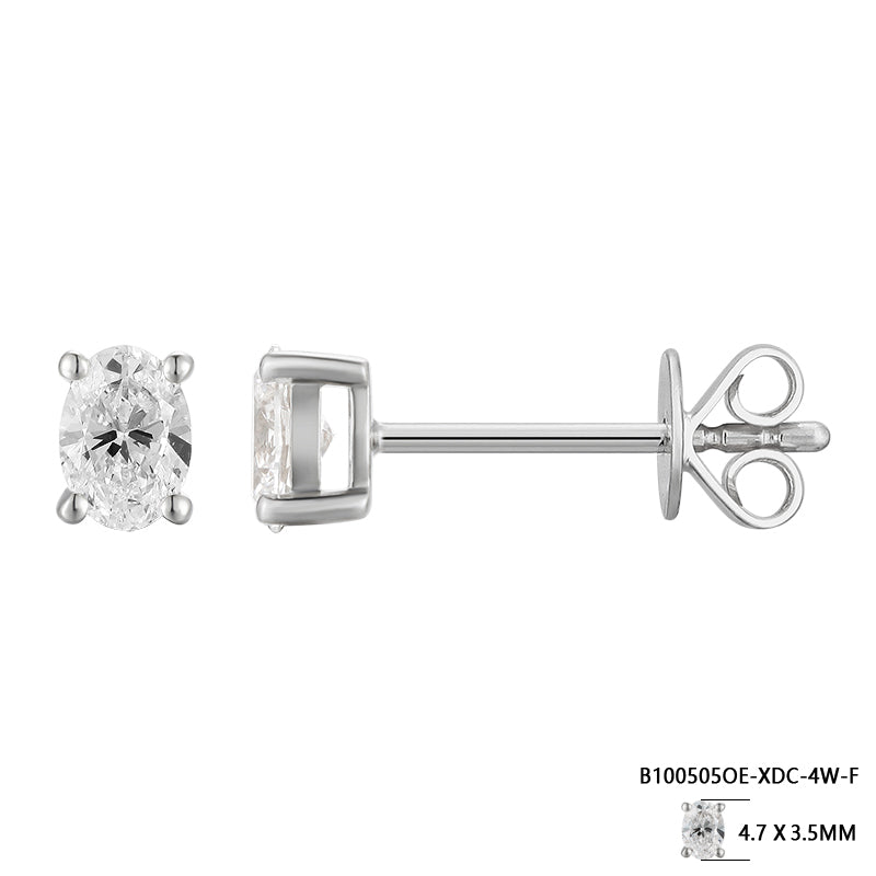 Classic Oval Ear Studs - Kindspark