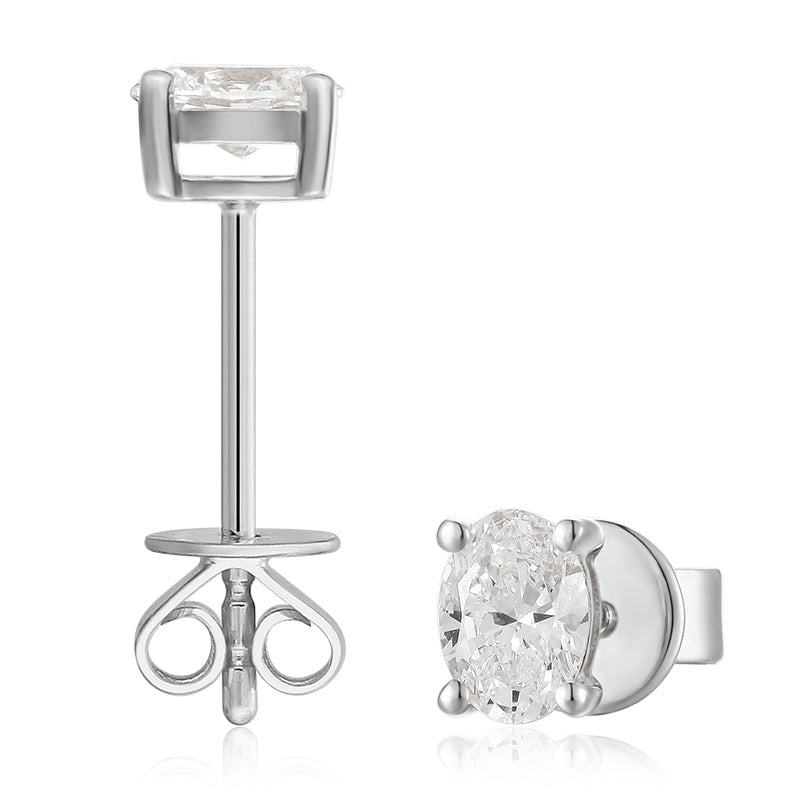 Classic Oval Ear Studs - Kindspark