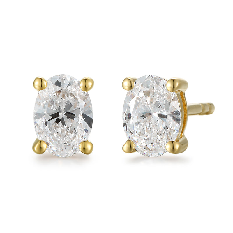 Classic Oval Ear Studs - Kindspark