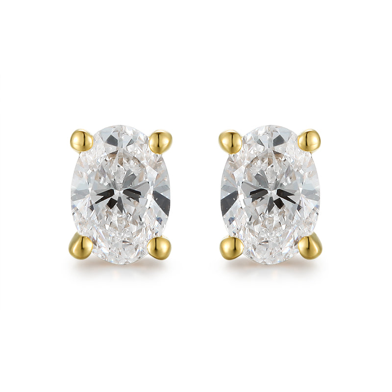 Classic Oval Ear Studs - Kindspark