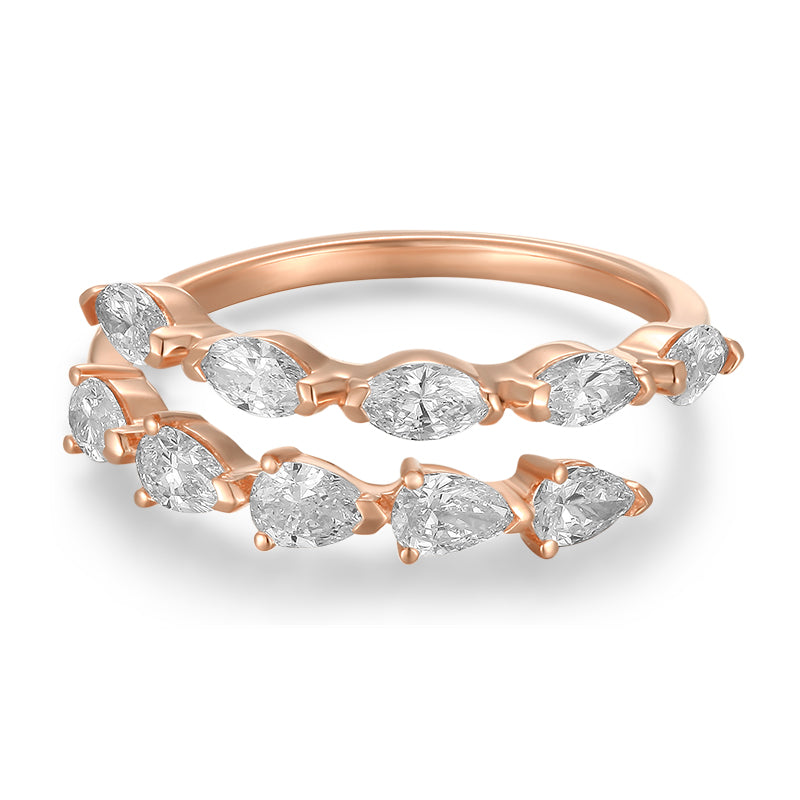 Pear & Marquise Diamond Band - Kindspark