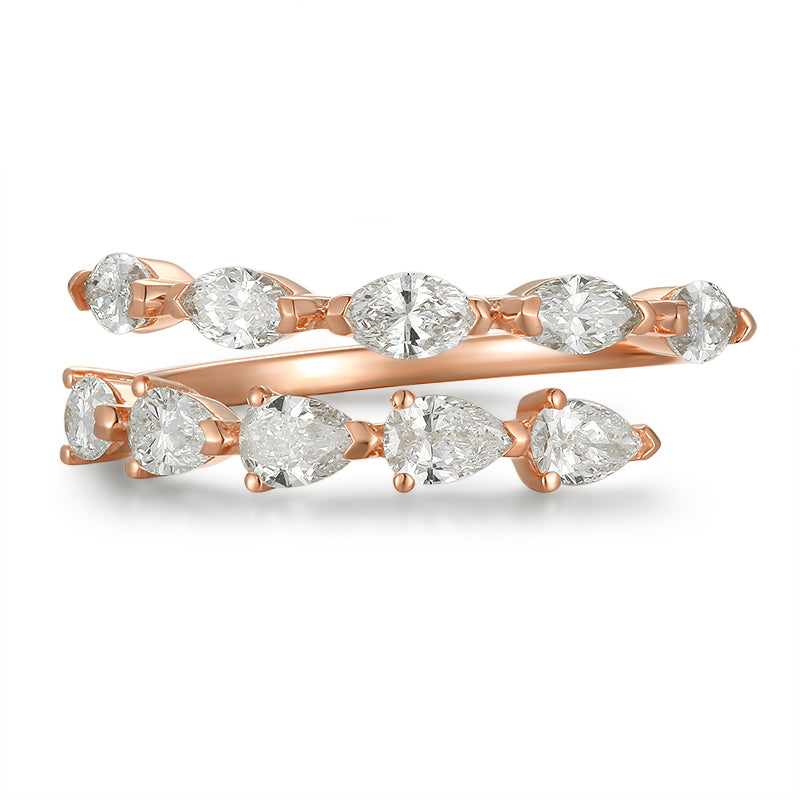 Pear & Marquise Diamond Band - Kindspark