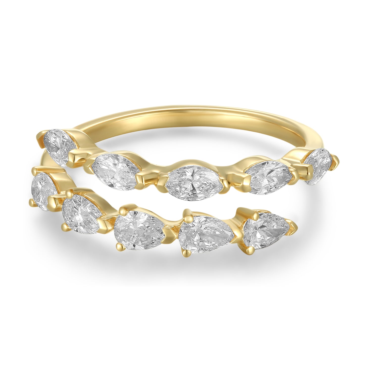 Pear & Marquise Diamond Band - Kindspark