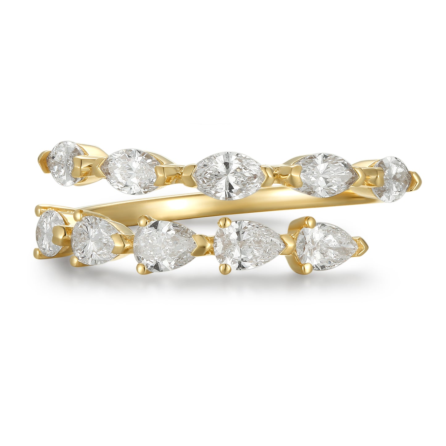 Pear & Marquise Diamond Band - Kindspark