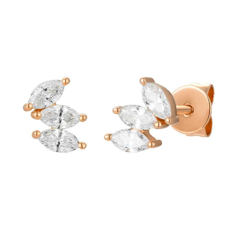 Marquise Diamond Stud Earrings