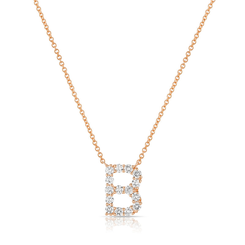 Initial "B" Diamond Necklace - Kindspark