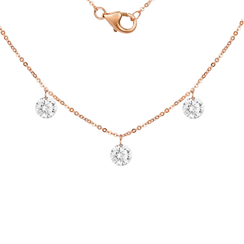 Luxe Drill-Hole Diamond Necklace