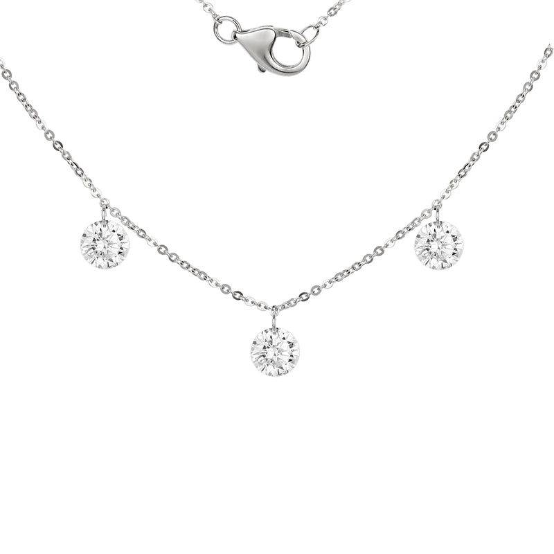 Luxe Drill-Hole Diamond Necklace