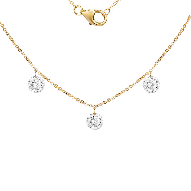 Luxe Drill-Hole Diamond Necklace