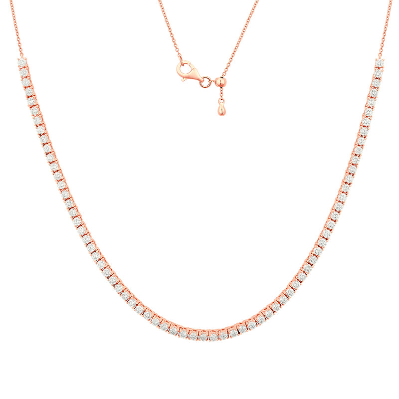 Petite Spark Half Tennis Necklace - Round Diamond|Lab-grown diamond Petite Spark Half Tennis Necklace - Round Diamond| KindSpark Jewellery| Affordable jewellery for everyday wear