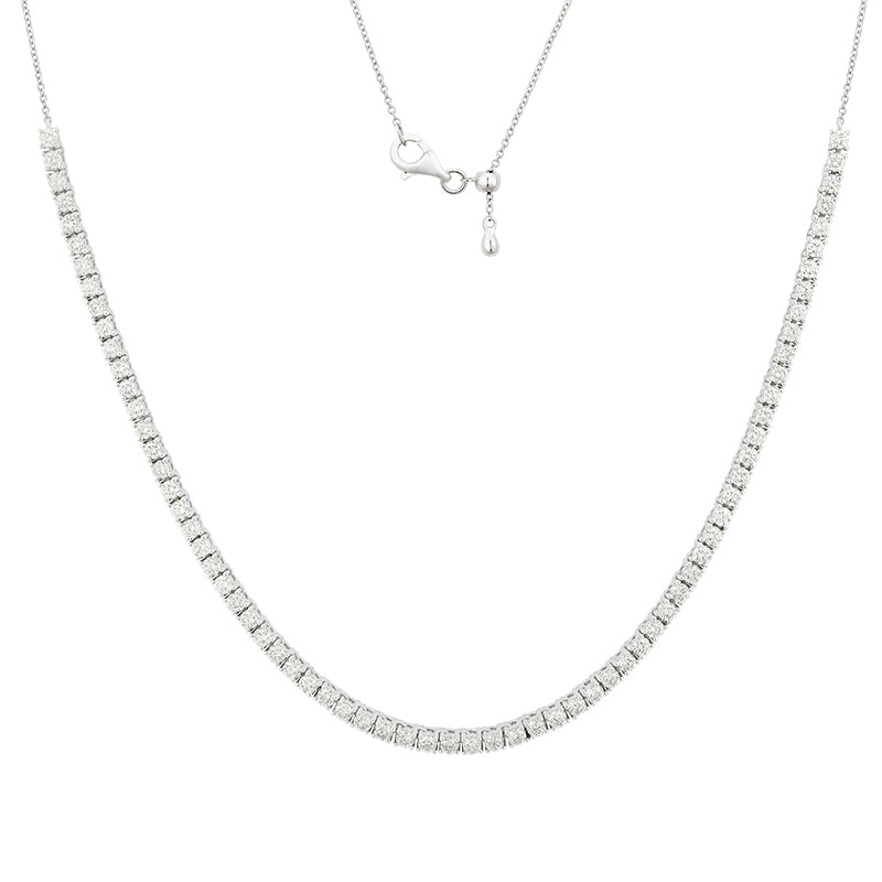 Petite Spark Half Tennis Necklace - Round Diamond|Lab-grown diamond Petite Spark Half Tennis Necklace - Round Diamond| KindSpark Jewellery| Affordable jewellery for everyday wear