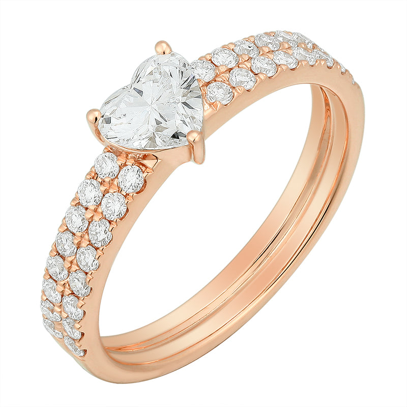 Heart-Shaped Diamond Eternity Ring - Kindspark