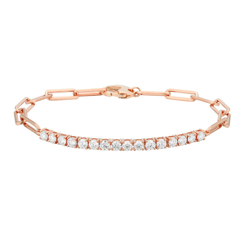 Round Diamond Link Bracelet - Kindspark