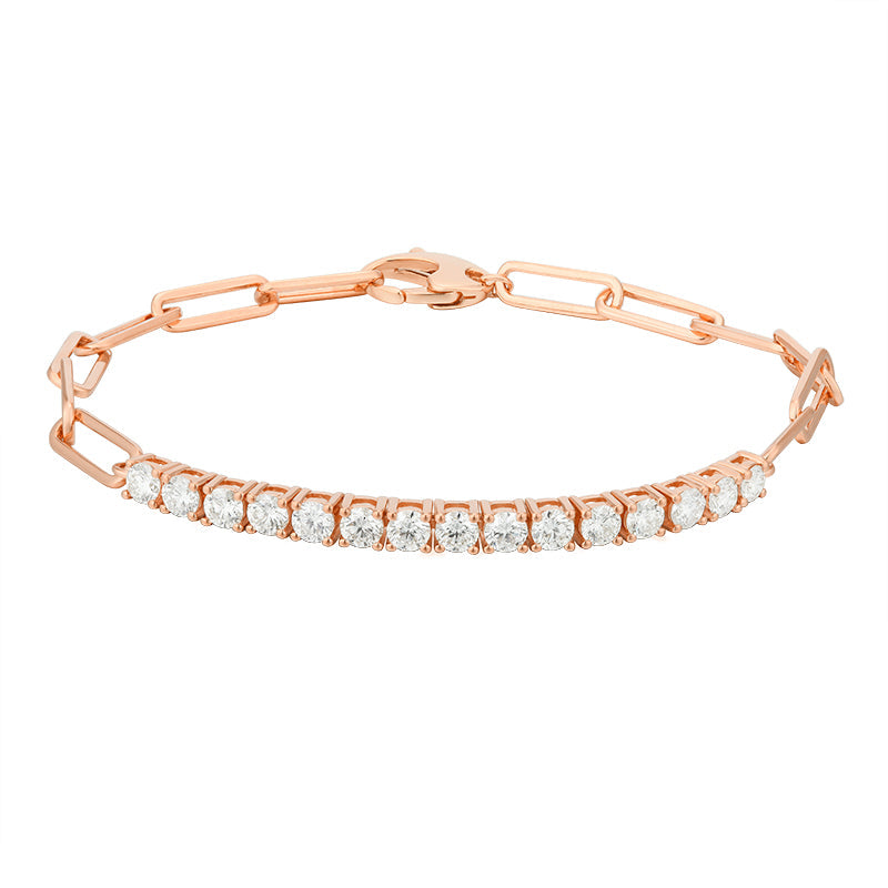 Round Diamond Link Bracelet - Kindspark