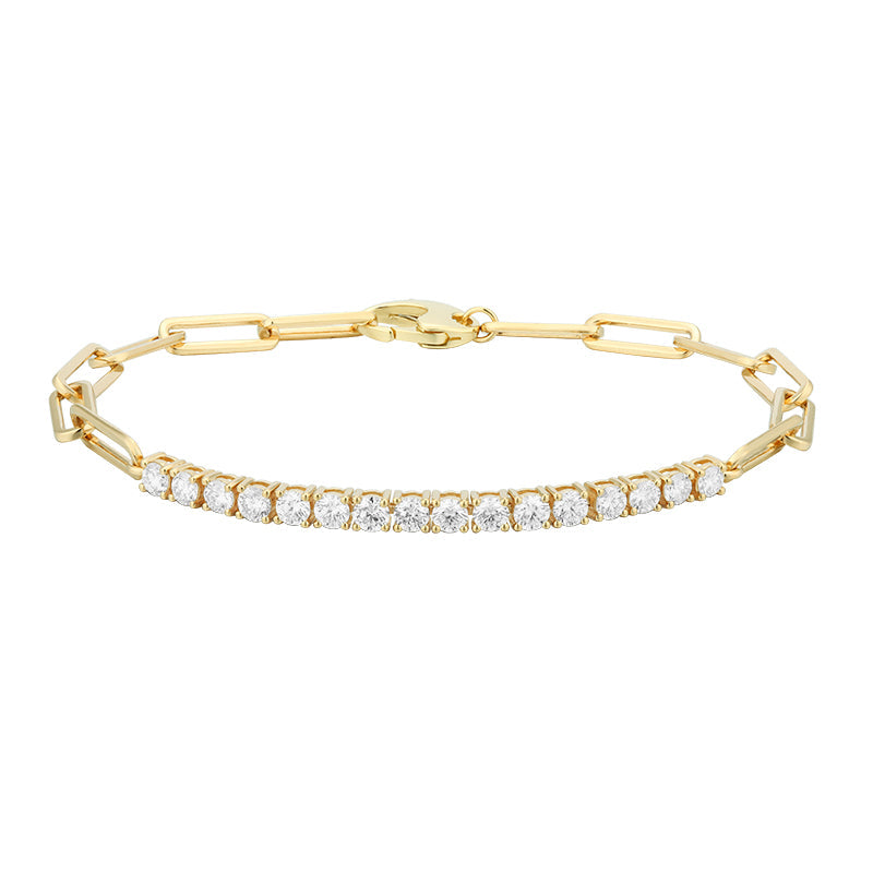 Round Diamond Link Bracelet - Kindspark