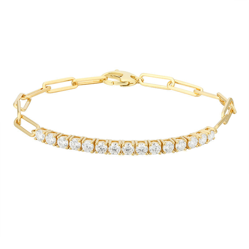 Round Diamond Link Bracelet - Kindspark