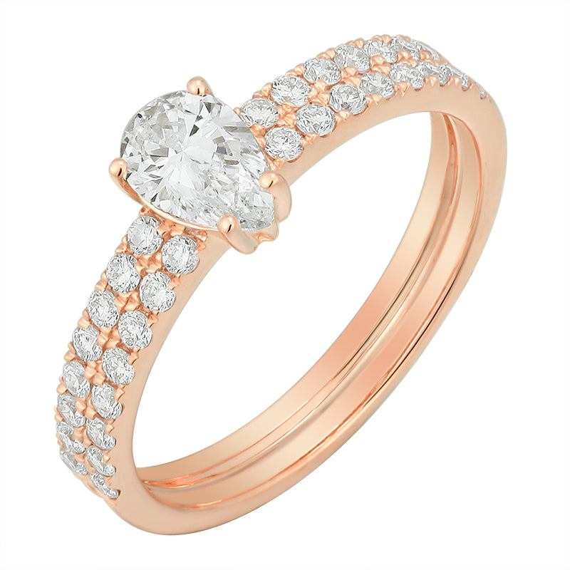 Pear Diamond Eternity Ring - Kindspark