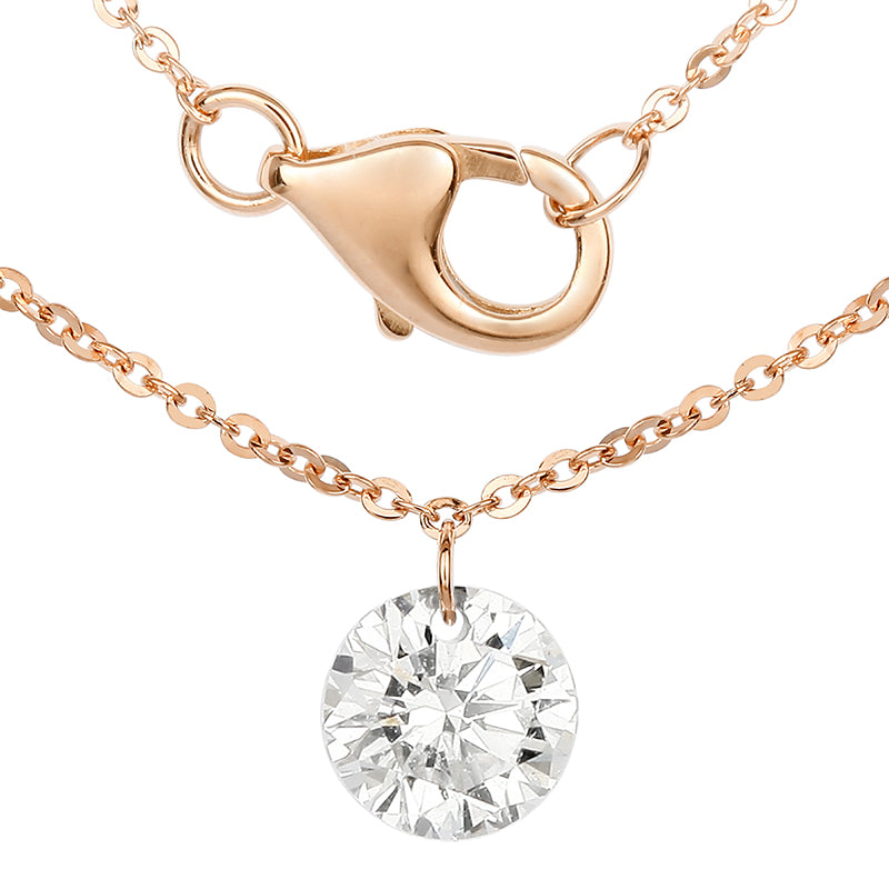 Solo Drill-Hole Diamond Necklace - Kindspark