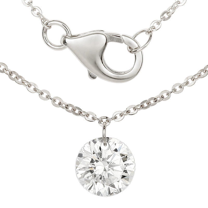 Solo Drill-Hole Diamond Necklace