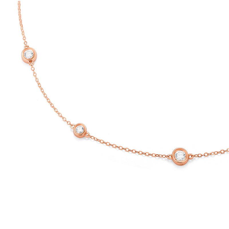 Diamond Station Bracelet| Lab-grown diamond Station Bracelet| KindSpark Jewellery| Affordable jewellery for everyday wear