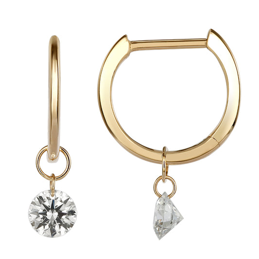 Solo Drill-Hole Diamond Drop Earrings - Kindspark