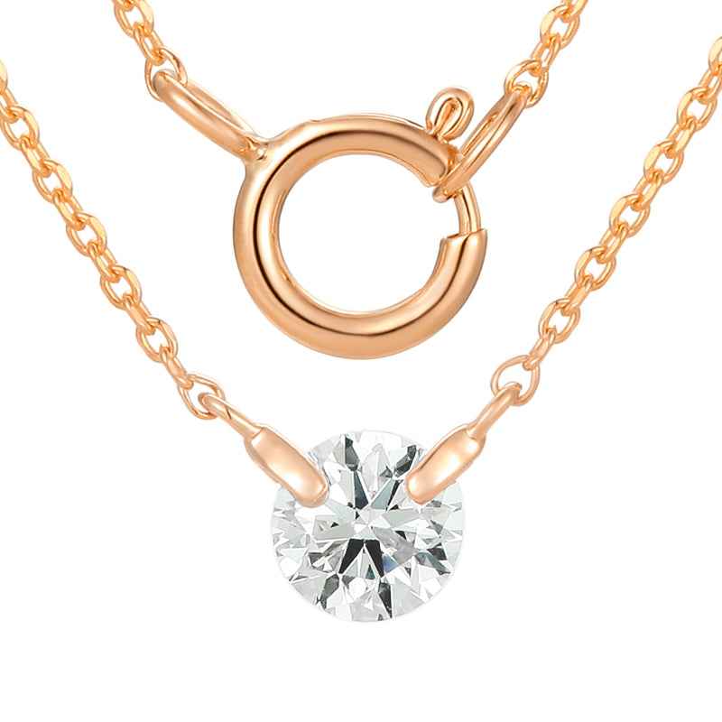 Solo Drill-Hole Diamond Necklace