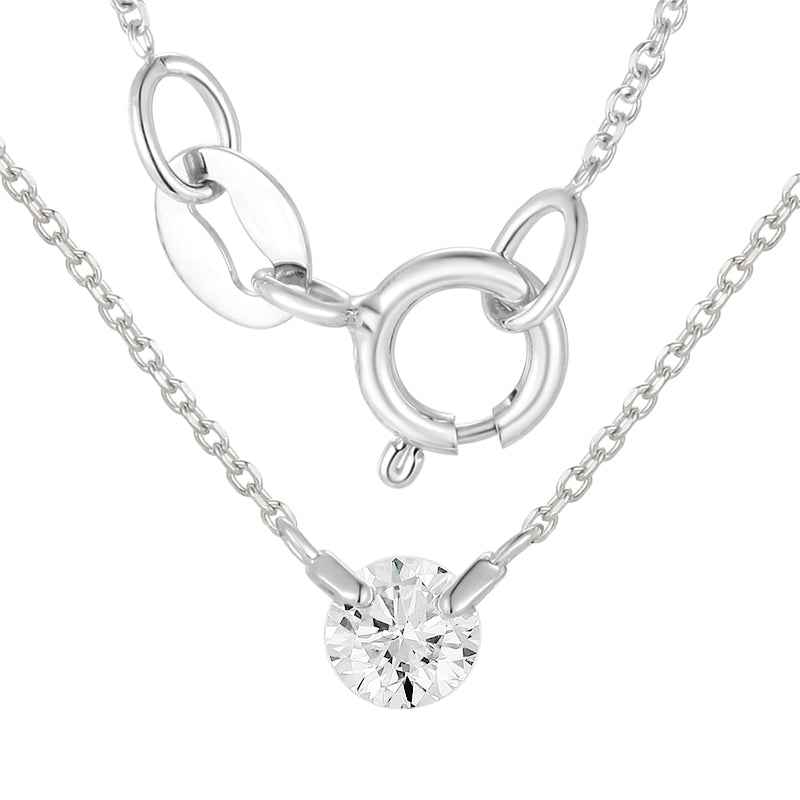 Solo Drill-Hole Diamond Necklace