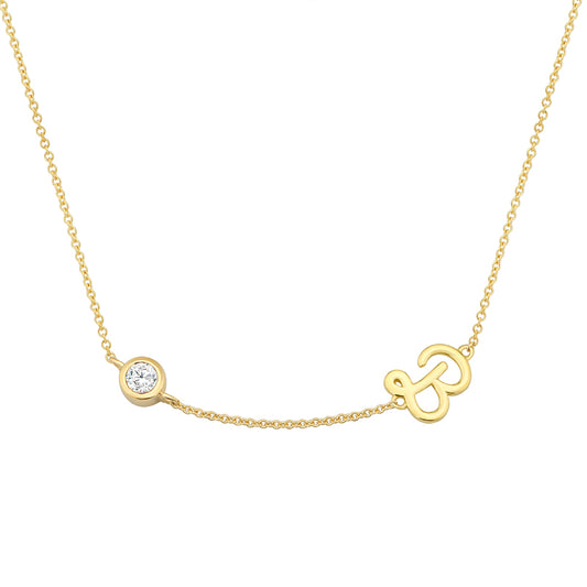 Initial Necklace-B