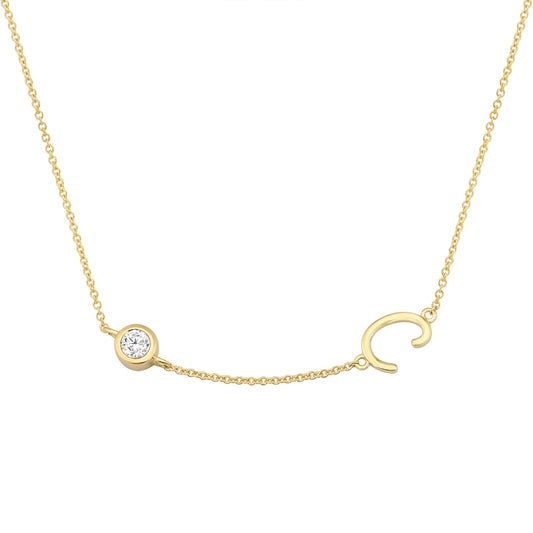 Initial Necklace-C