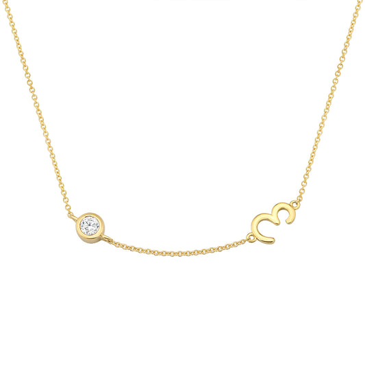 Initial Necklace-E