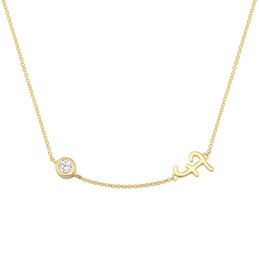 Initial Necklace-F