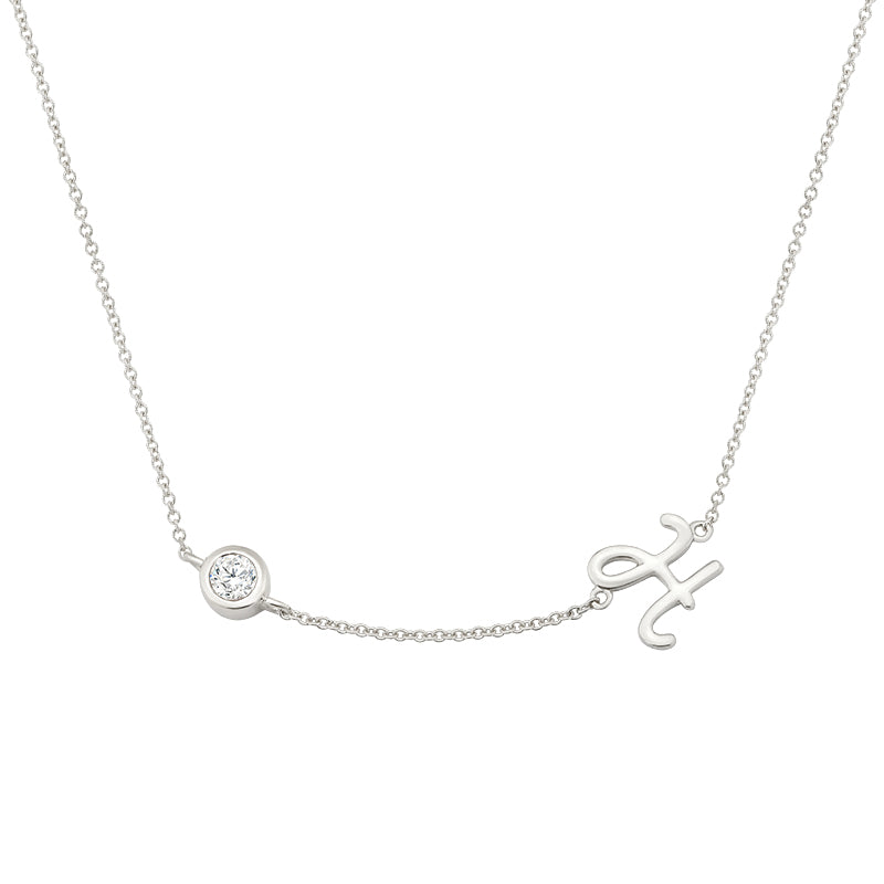 Initial Necklace-H
