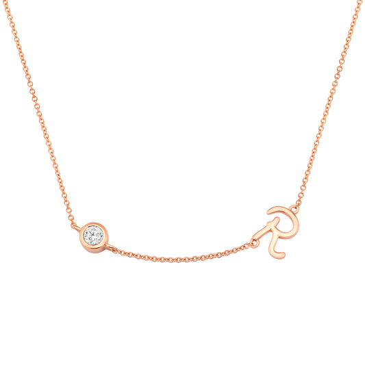 Initial Necklace-R